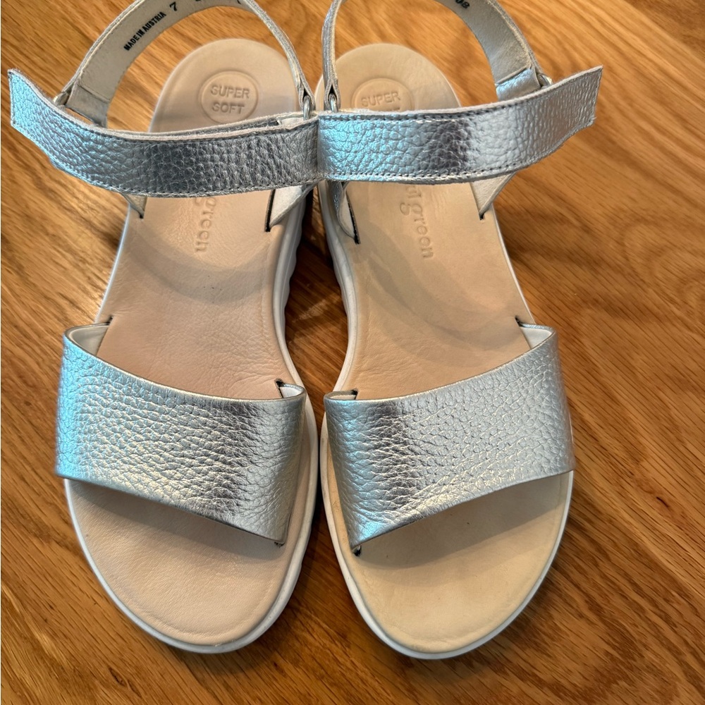 Paul Green Silver Sandals